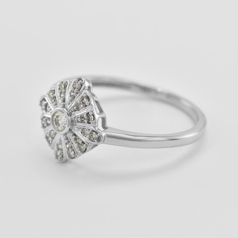 Květinový diamantový prsten 45144