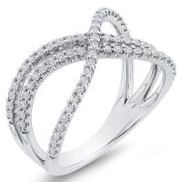 Dvojitý diamantový prsten ze zlata Keanu