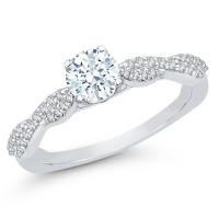 Proplétaný zásnubní prsten s diamanty Minna