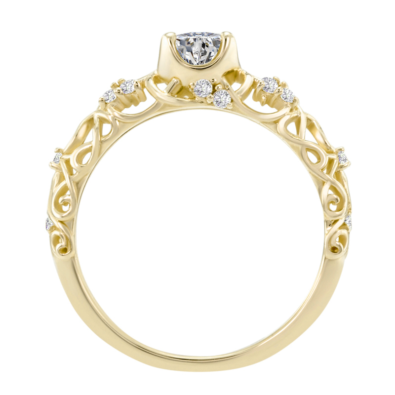 Zlatý vintage prsten 46644