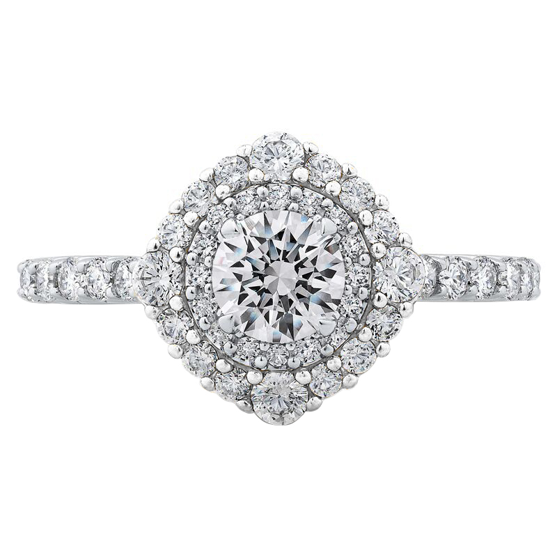 Diamantový zásnubní prsten v halo stylu Belen 48164