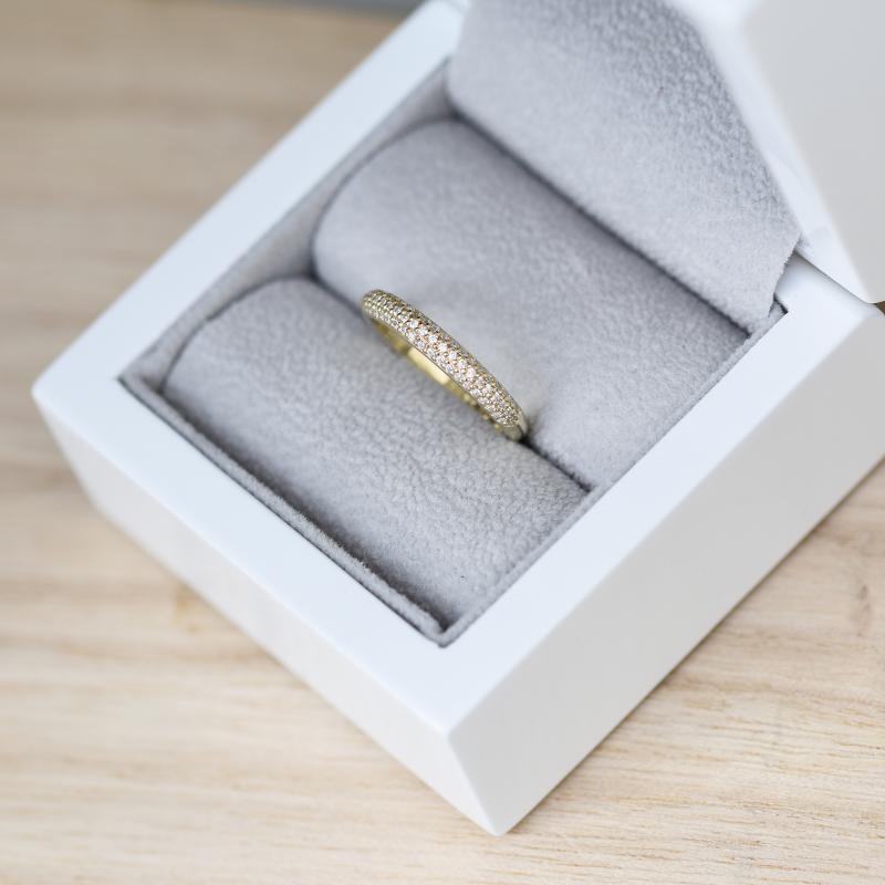 Zlatý diamantový prsten 48514