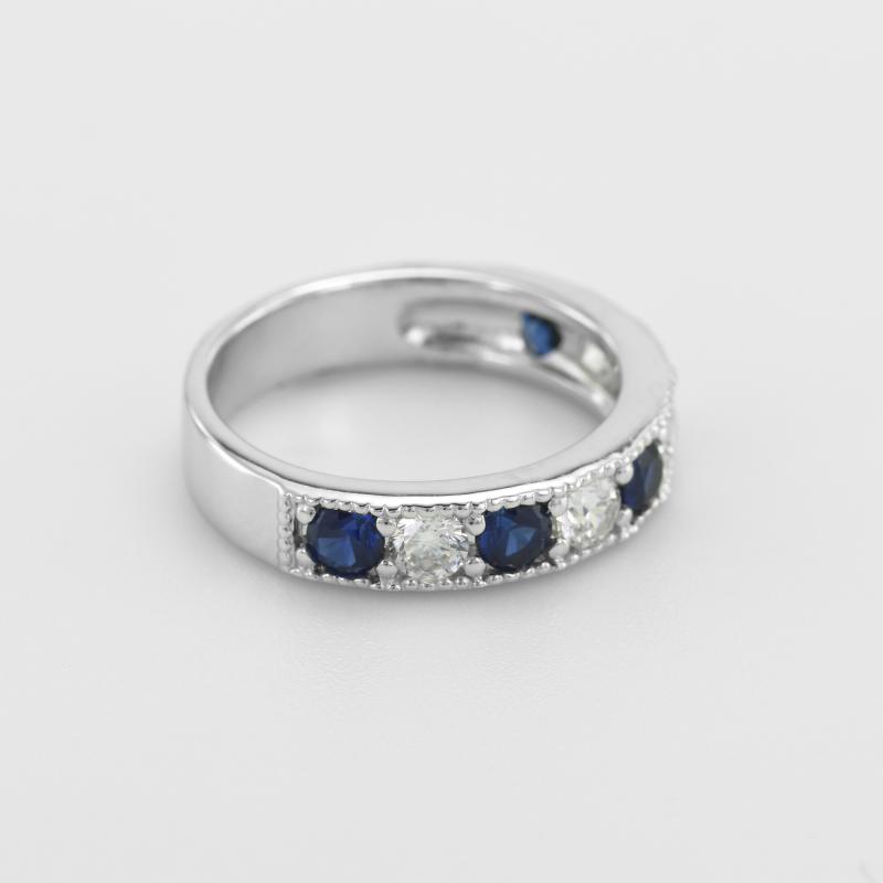 Safírový prsten ze stříbra 49694