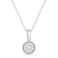 Minimalistický diamantový bezel náhrdelník Martha