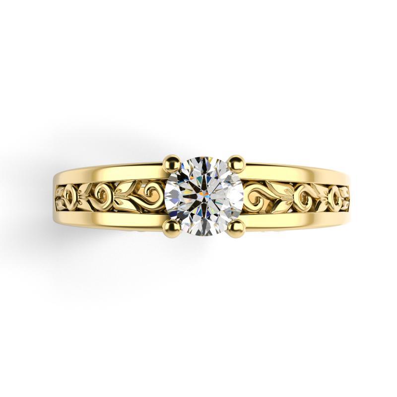 Diamantový zlatý prsten Lerien