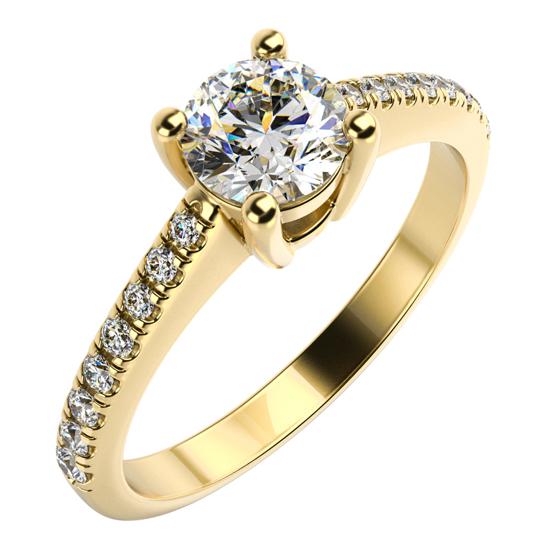 Prsten s certifikovaným diamantem 65994