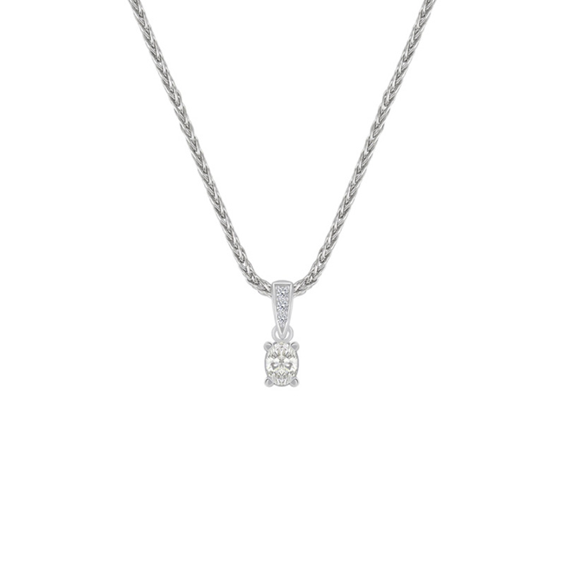 Platinový náhrdelník s diamantem