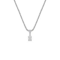 Platinový náhrdelník s 0.3ct GIA certifikovaným oválným diamantem Juniper