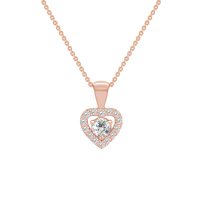 Diamantový náhrdelník srdce