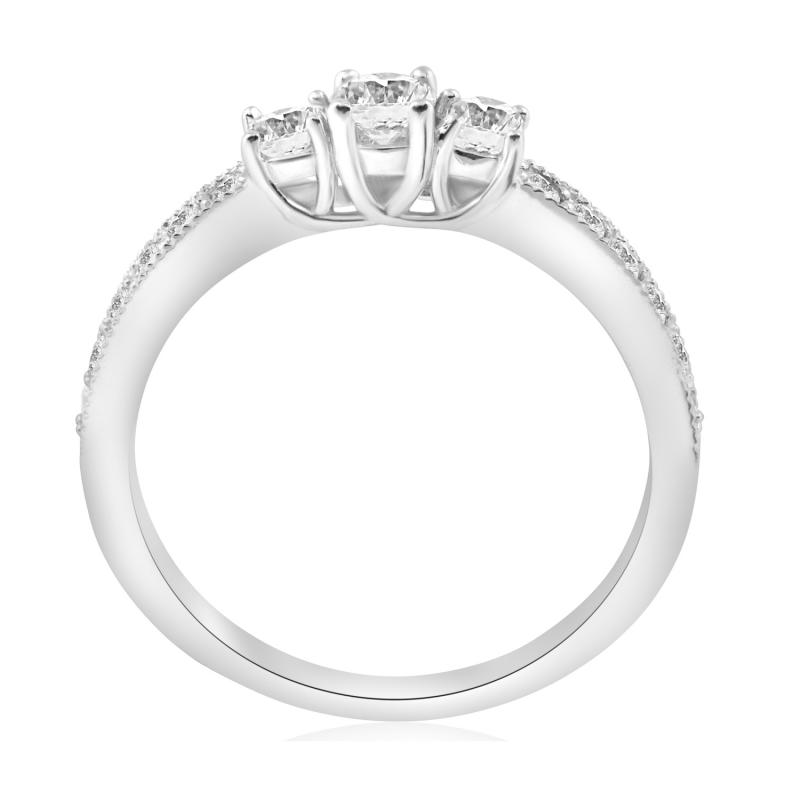 Zásnubní prsten s diamanty 75934