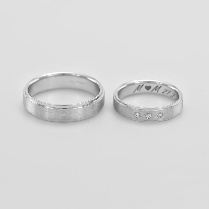 Snubní prsteny s diamanty 76414
