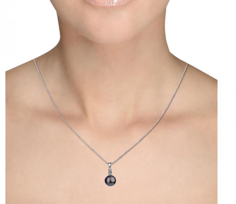 Perlový náhrdelník s diamanty Emelda