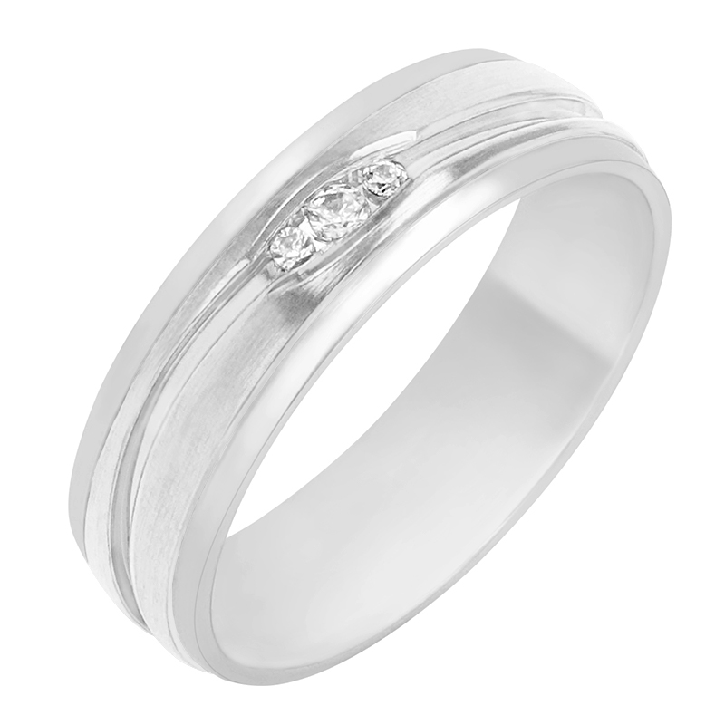 Dámský snubní prsten z bílého zlata 78794
