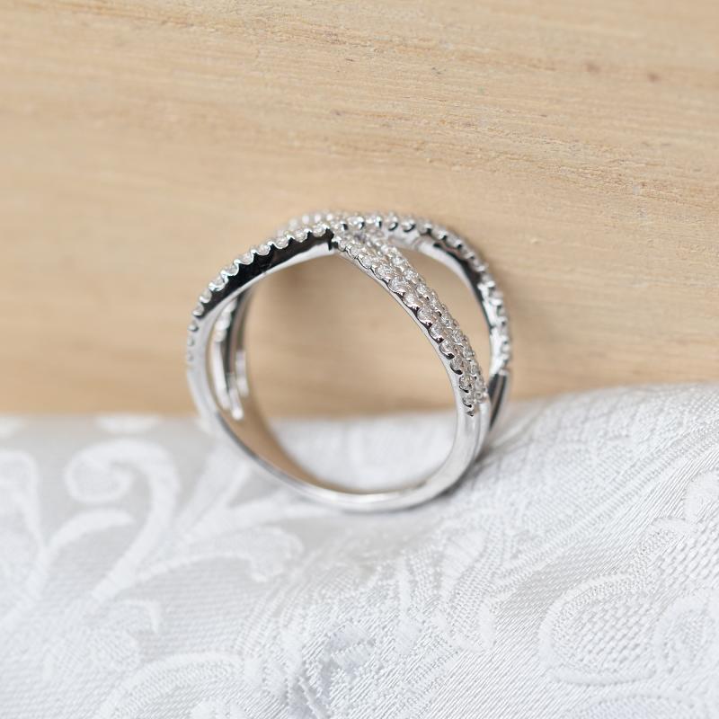 Diamantový eternity prsten z bílého zlata 79314