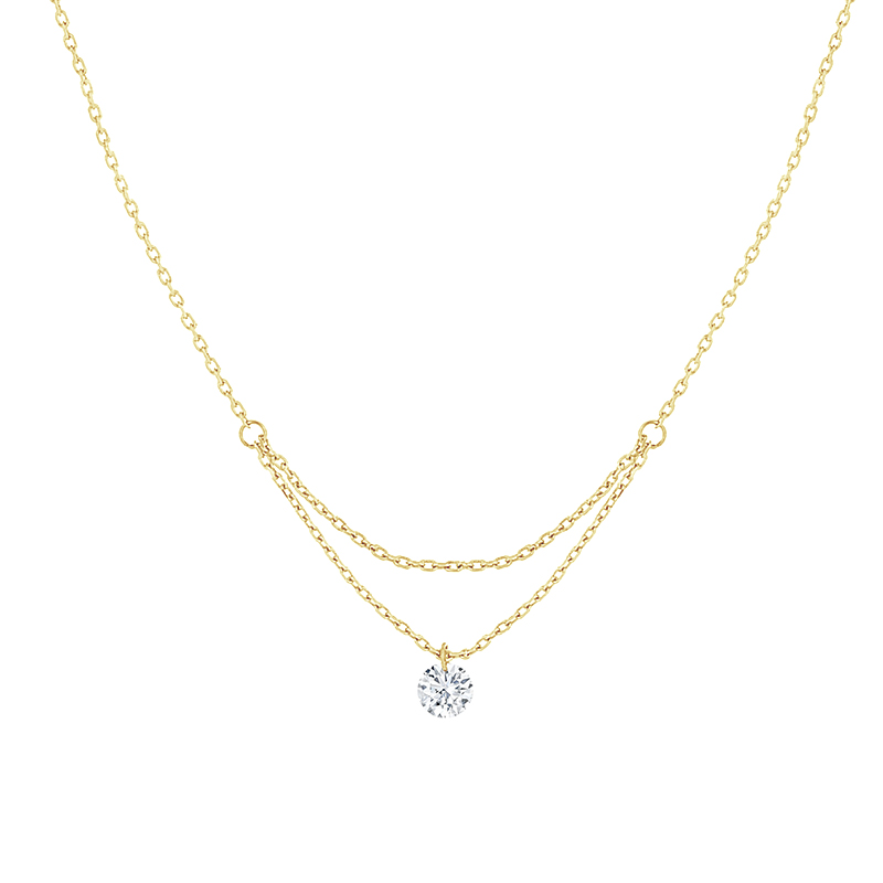 Elegantní náhrdelník s diamantem Meical