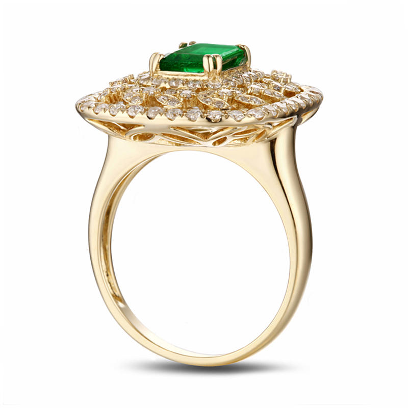 Smaragdový prsten 9874