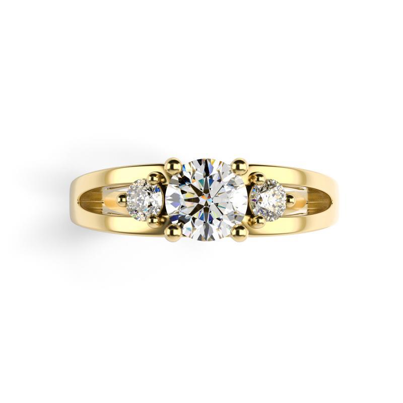Prsten s round diamanty 98954
