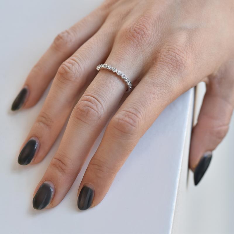 Eternity prsten s lab-grown diamanty a pánský komfortní prsten Paloma 102295