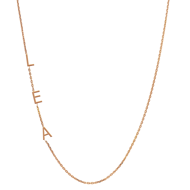 Stříbrný náhrdelník s 3 písmenky podle vaší volby Nimra 103715