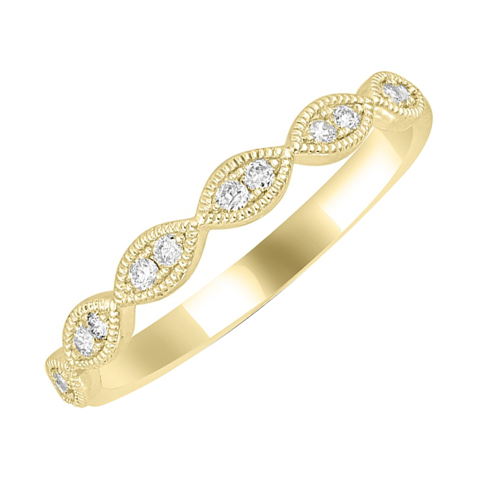 Stříbrný něžný eternity prsten s lab-grown diamanty Talita 104735