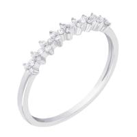 Stříbrný eternity prsten s lab-grown diamanty Betsy