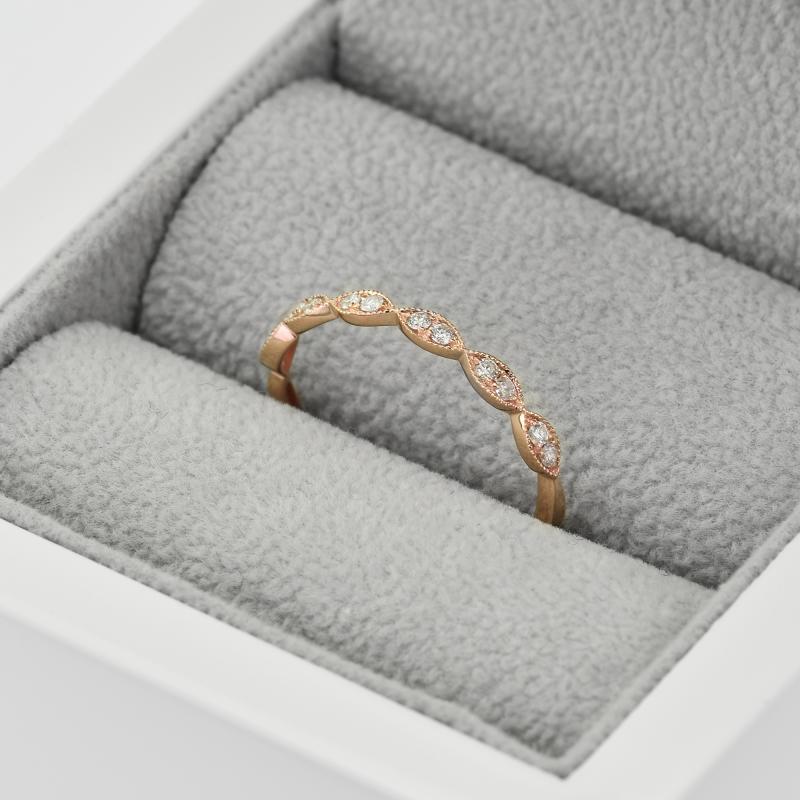 Něžný eternity prsten s lab-grown diamanty Cienna 105615