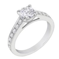 Platinový zásnubní prsten s diamanty Tarin