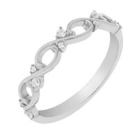 Romantický eternity prsten s diamanty Ellwood