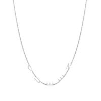 Stříbrný náhrdelník s 5 písmenky podle vaší volby Lupe