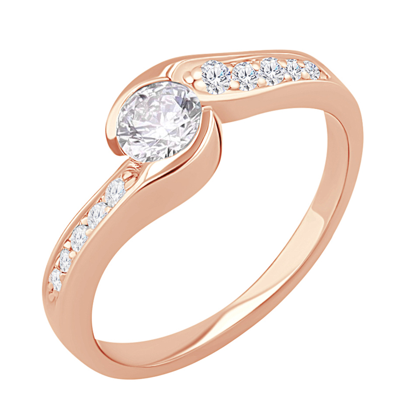 Zásnubní prsten s diamanty Lytarie 113185