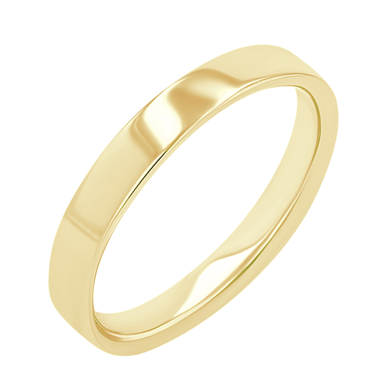 Ploché snubní prsteny ze zlata Ilah 113535