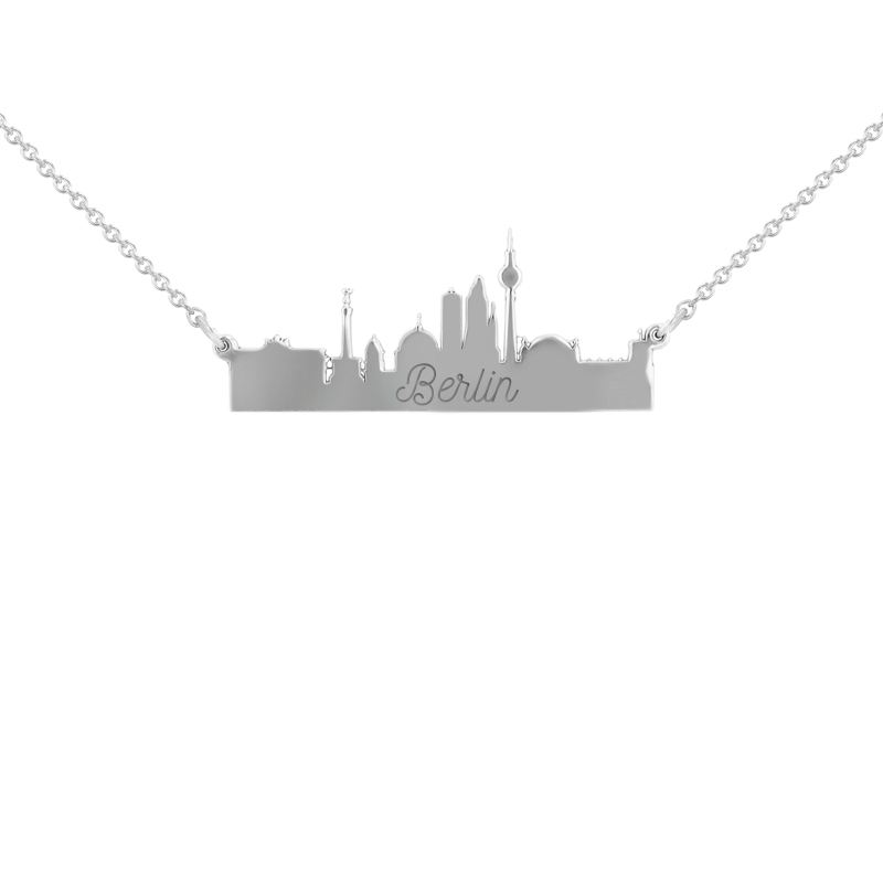Stříbrný náhrdelník města Berlín 115135