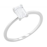 Zásnubní prsten s emerald diamantem Olson