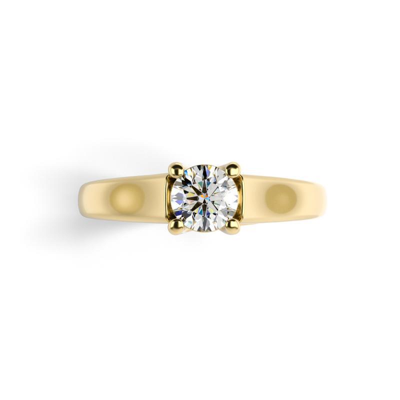 Prsten ze žlutého zlata 12325
