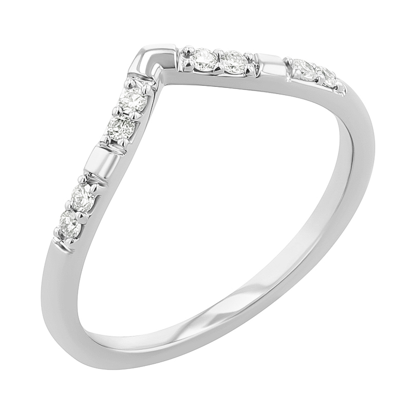 Vykrojený snubní prsten s lab-grown diamanty Patya 125885