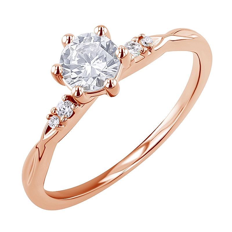 Zásnubní prsten s diamanty Mileva 127495