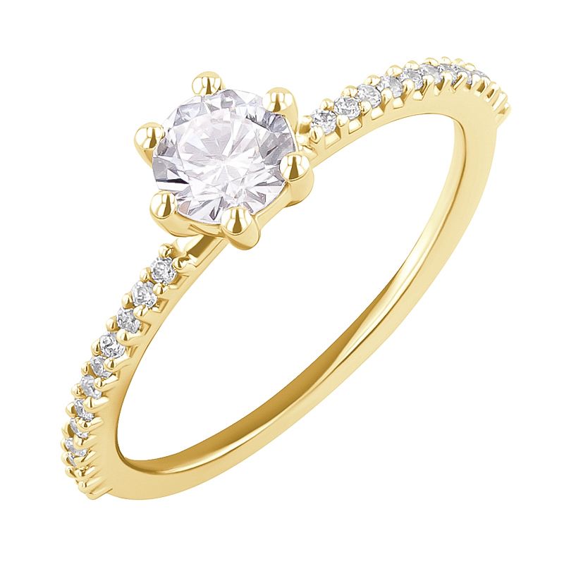 Zásnubní prsten s diamanty Cynthia