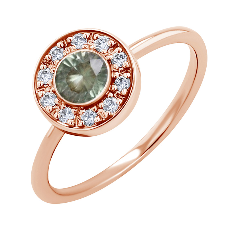 Eppi Zlatý prsten s alexandritem a diamanty Fernanda R35452