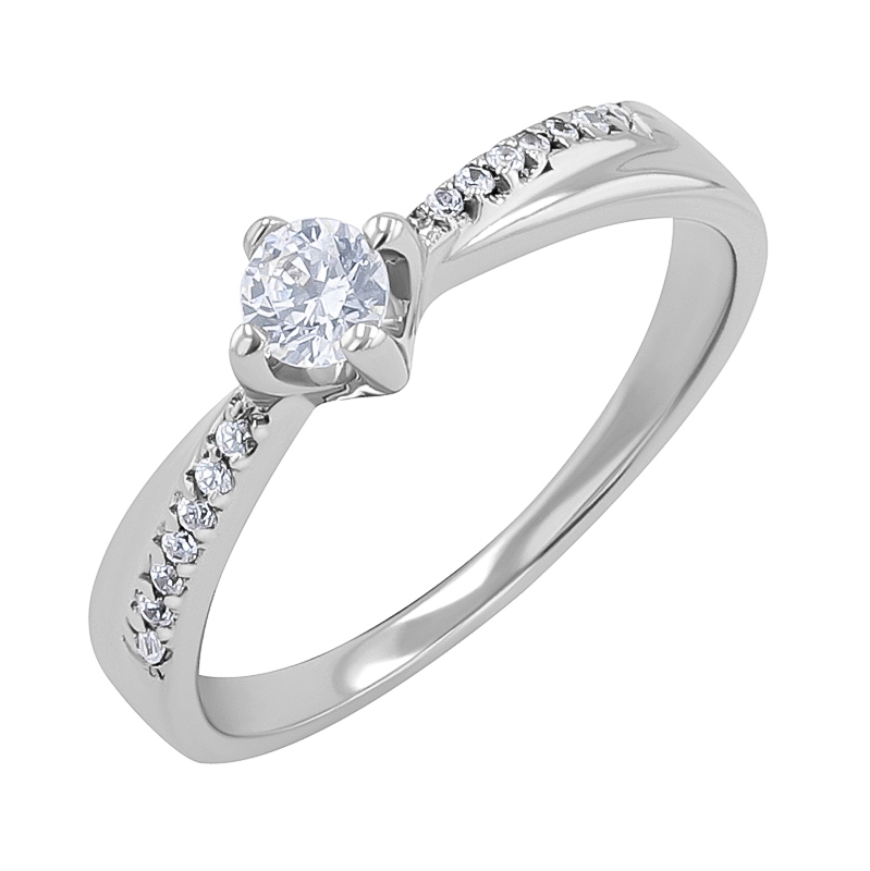 Zásnubní prsten s lab-grown diamanty Sewyn 132385