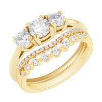 Set prstenů s možností výběru diamantu Hebe