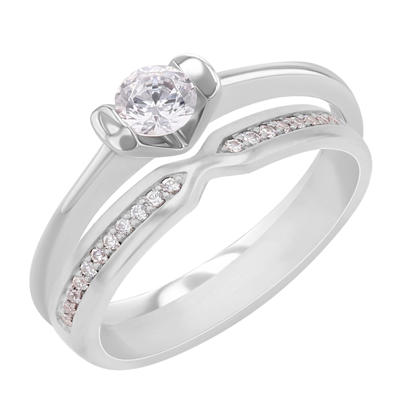 Set prstenů s možností výběru diamantu Asne