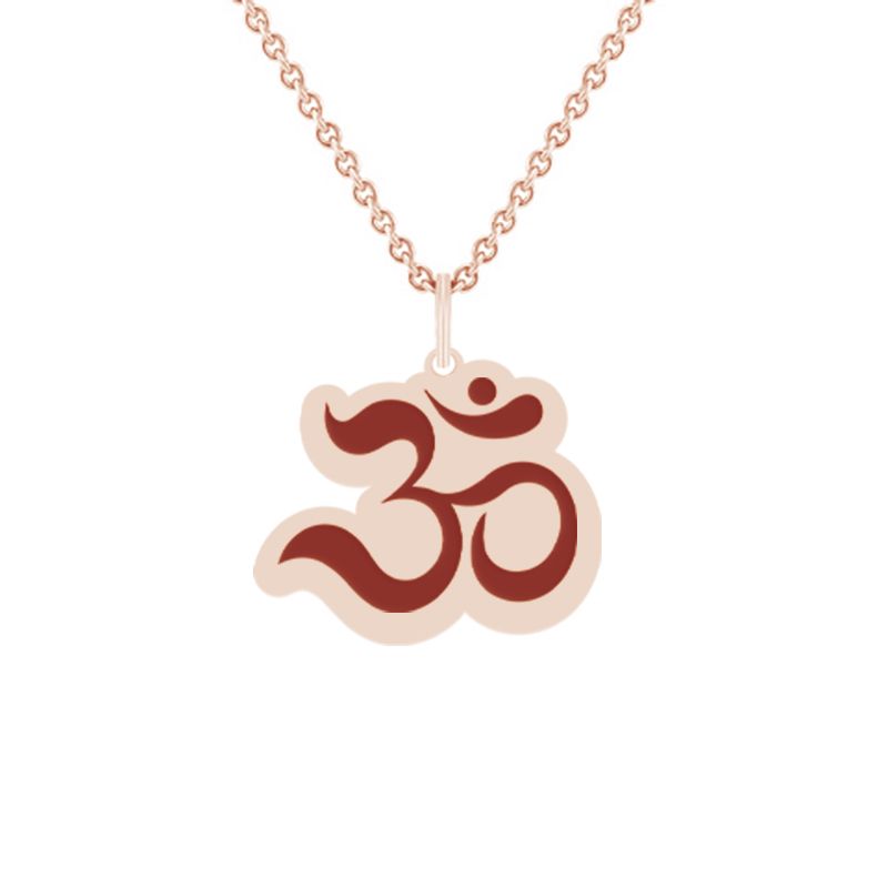 Stříbrný jóga přívěsek se symbolem Om 133055