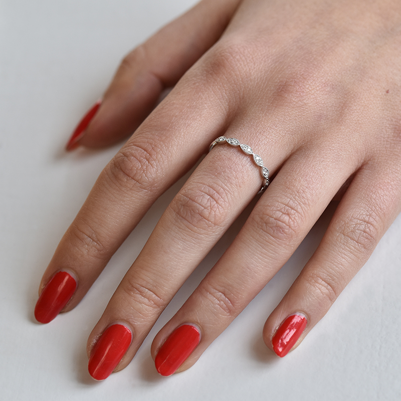 Vintage prsten s moissanity a pánský komfortní prsten Talita 133655