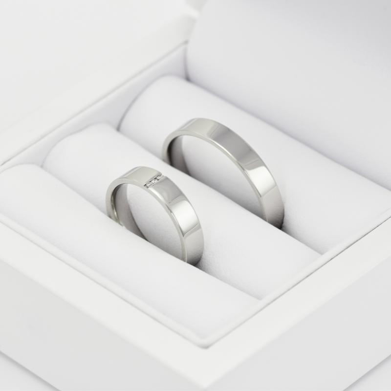 Platinové snubní prsteny Eldora