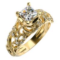 Zásnubní vintage prsten s diamanty Riare