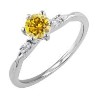 Zásnubní prsten ze zlata s 0.36ct IGI certifikovaným lab-grown diamantem Mileva