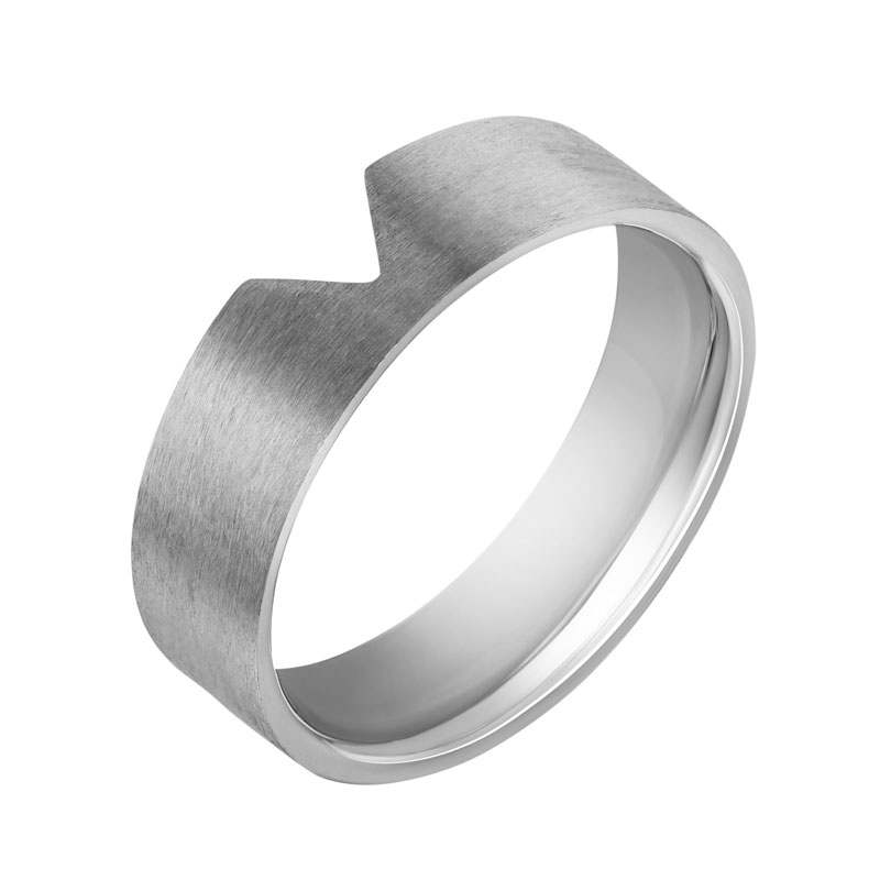 Dámský snubní prsten s motivem srdce 31155