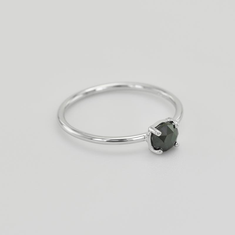 Zásnubní prsten s černým diamantem 36325