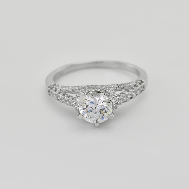 Zlatý prsten s diamanty 36395
