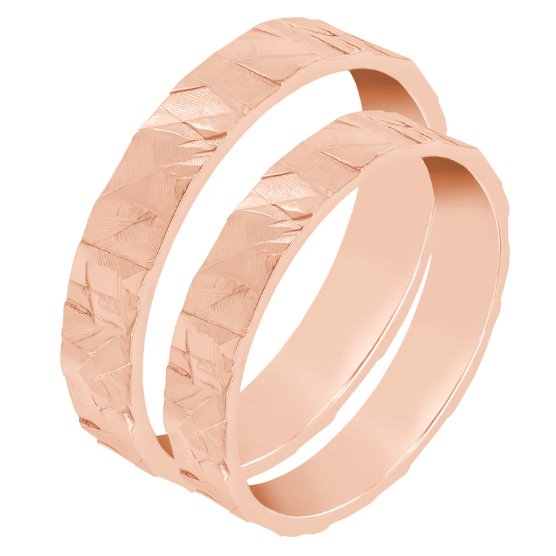 Snubní prsteny z růžového zlata 37785